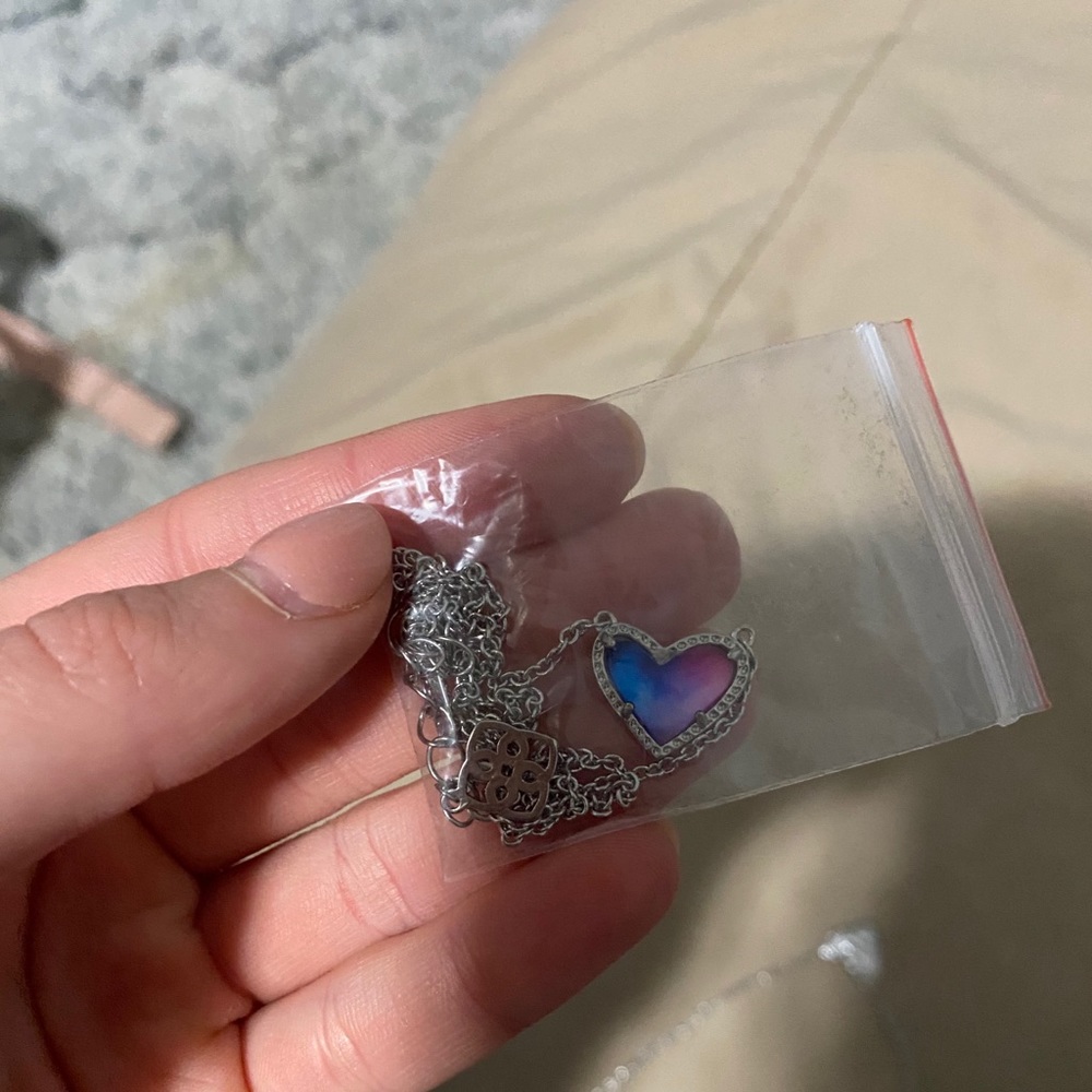 Watercolor illusion necklace